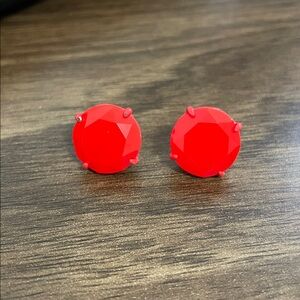 J.Crew red studs